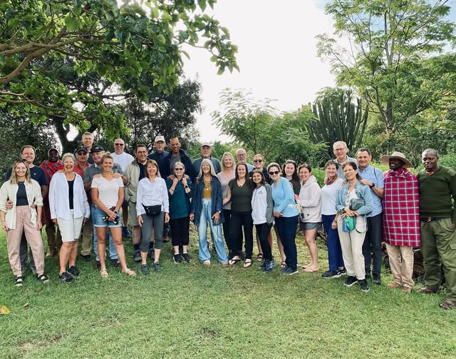 Staff and contractors at work